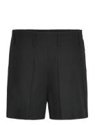 Pleated High-Rise Cotton-Blend Short Lauren Ralph Lauren Black