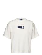 Logo Cotton Jersey Crewneck Tee Polo Ralph Lauren White