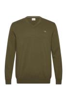 Classic Cotton V-Neck GANT Green