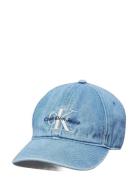 Monologo Embroidery Denim Cap Calvin Klein Blue