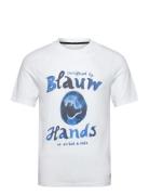 Denim Artwork T-Shirt Scotch & Soda White