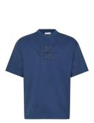 Ss Hero Monologo Emb 16S Crewnck Calvin Klein Jeans Blue