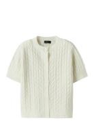 Nlfkave Ss Short S Knit Cardigan LMTD White
