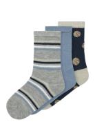 Nmmkeaton 3P Sock Name It Blue