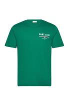 Graphic Ss T-Shirt GANT Green