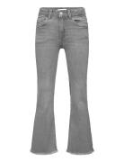 Frayed Low-Rise Skinny Jeans Mango Grey