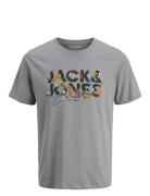 Jjgeplas Tee Ss Crew Neck Jnr Jack & J S Grey