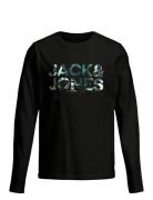 Jjgeplas Tee Ls Crew Neck Jnr Jack & J S Black