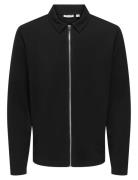 Onsnewkodyl Reg Zip Sweat Vd ONLY & SONS Black