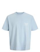 Jornorrebro Typo Tee Ss Crew Neck Sn Jnr Jack & J S Blue