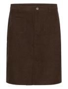 Kavery Pocket Skirt Kaffe Brown