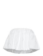 Lissett Poplin Balloon Top Bardot White