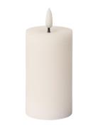 Swirled Led Pillar Candle C'est Bon White