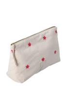 Daisy Karla Toiletry Bag 30X10X20 Cm Sand/Red Juna Beige