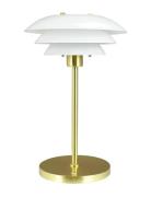 Dl20 Led Opal/ Messing Bordlampe Genopladelig Dyberg Larsen Gold