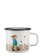 Pippi Enamel Mug Be More Pippi 3,7Dl Muurla White