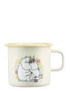Moomin Enamel Mug Flowers 5,5Dl Muurla Yellow