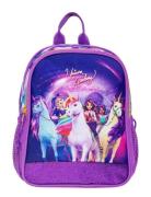 Unicorn Academy, Lille Rygsæk 26,5 X 21 X 10 Cm Euromic Purple
