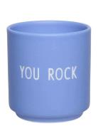 Mini Cup Love & Friendship Design Letters Blue