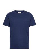 Mouliné O-Neck Tee S/S Lindbergh Blue