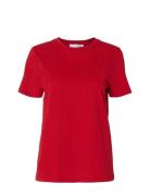 Slfmyessential Ss O-Neck Tee Noos Selected Red