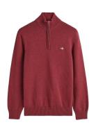 Casual Cotton Half Zip GANT Burgundy