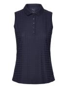 W Houndstooth Sl Polo PUMA Golf Navy