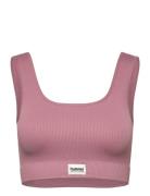 Hmlpulse Seamless Rib Bra Hummel Pink