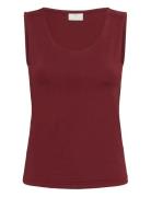 Kaarina Jersey Top Kaffe Burgundy