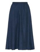 Kaellen Midi Skirt Kaffe Navy