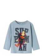 Nmmjunes Superman Nreg Ls Top Wab Name It Blue