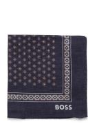C-Pocket Sq.-251 BOSS Navy