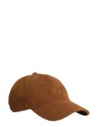 Th Flag 6 Panel Cord Cap Tommy Hilfiger Brown