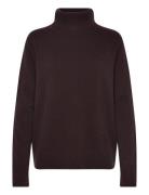Rwlaica Cashmere Ls Roll Neck Rosemunde Brown