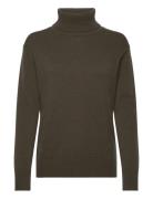 Rwlaica Cashmere Ls Roll Neck Rosemunde Green