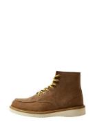 Slhteo New Suede Moc-Toe Boot B Selected Brown
