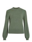 Viril Turtle-Nk Balloon L/S Top - Noos Vila Green