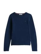 Soft Wool C-Nk Ls Sweater Tommy Hilfiger Navy