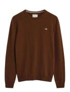 Superfine Lambswool C-Neck GANT Brown