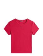 Tjw Slim Essential Rib Ss Tommy Jeans Red