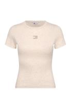 Tjw Slim Badge Rib Tee Tommy Jeans White