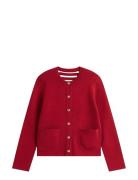 Co Jersey Stch Reversible Cardi Tommy Hilfiger Red
