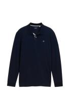 Basic Polo With Contrast Tom Tailor Navy