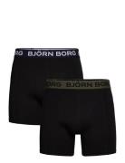 Cotton Stretch Boxer 2P Björn Borg Black
