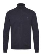 Extrafine Lambswool Zip Cardigan GANT Navy