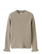 Nkfvianna Ls Slim Knit Name It Beige