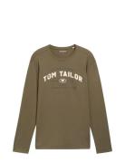Printed Longsleeve Tom Tailor Khaki