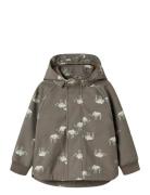 Nmmalfa08 Softshell Jacket Aop Fo Name It Brown