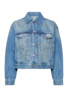 90S Trucker Jacket Gold Dust Calvin Klein Jeans Blue