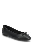 Toe Cap Leather Ballerina Tommy Hilfiger Black
